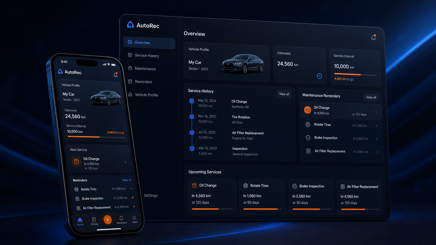 AutoRec original product interface concept