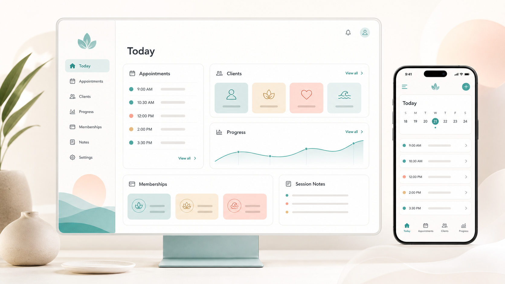 CarePath Wellness original product interface concept