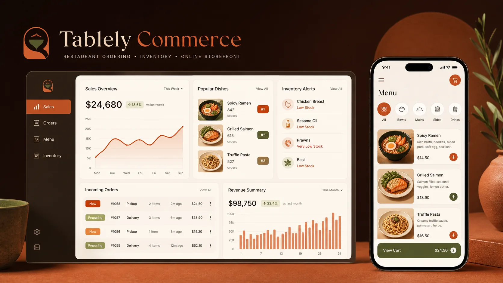 Tablely Commerce Original MK DEV concept